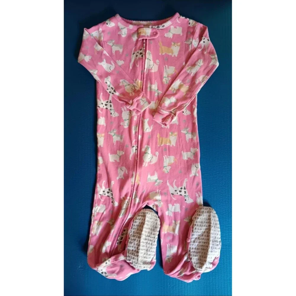 pajama 24 months Girls Carters girl sleeper Pink with Dogs sleepwear baby